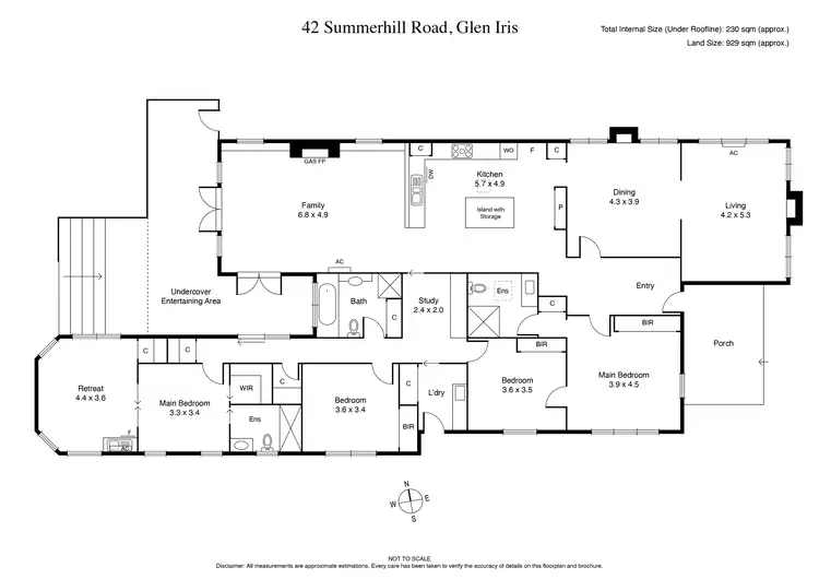 Floorplan of Homely house listing, 42 Summerhill Road, Glen Iris VIC 3146