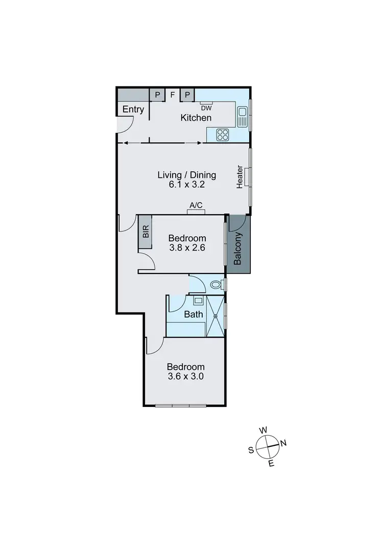 Floorplan of Homely apartment listing, 6/9 Osborne Avenue, Glen Iris VIC 3146