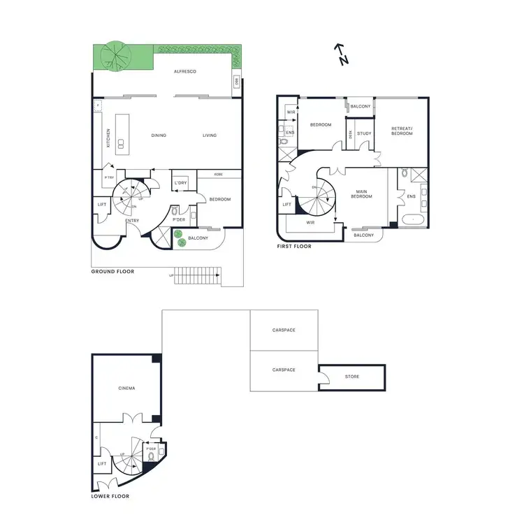 Floorplan of Homely townhouse listing, 3/2 Drake Street, Brighton VIC 3186