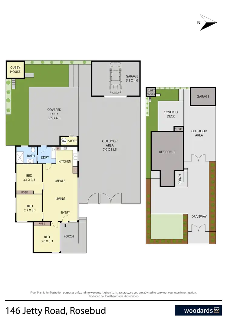 Floorplan of Homely house listing, 146 Jetty Road, Rosebud VIC 3939