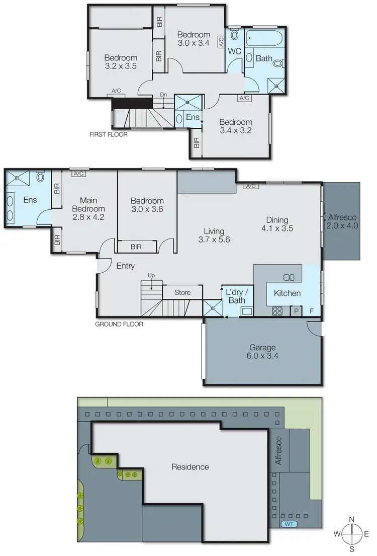 Floorplan of Homely townhouse listing, 3/25 Donald Street, Clayton VIC 3168