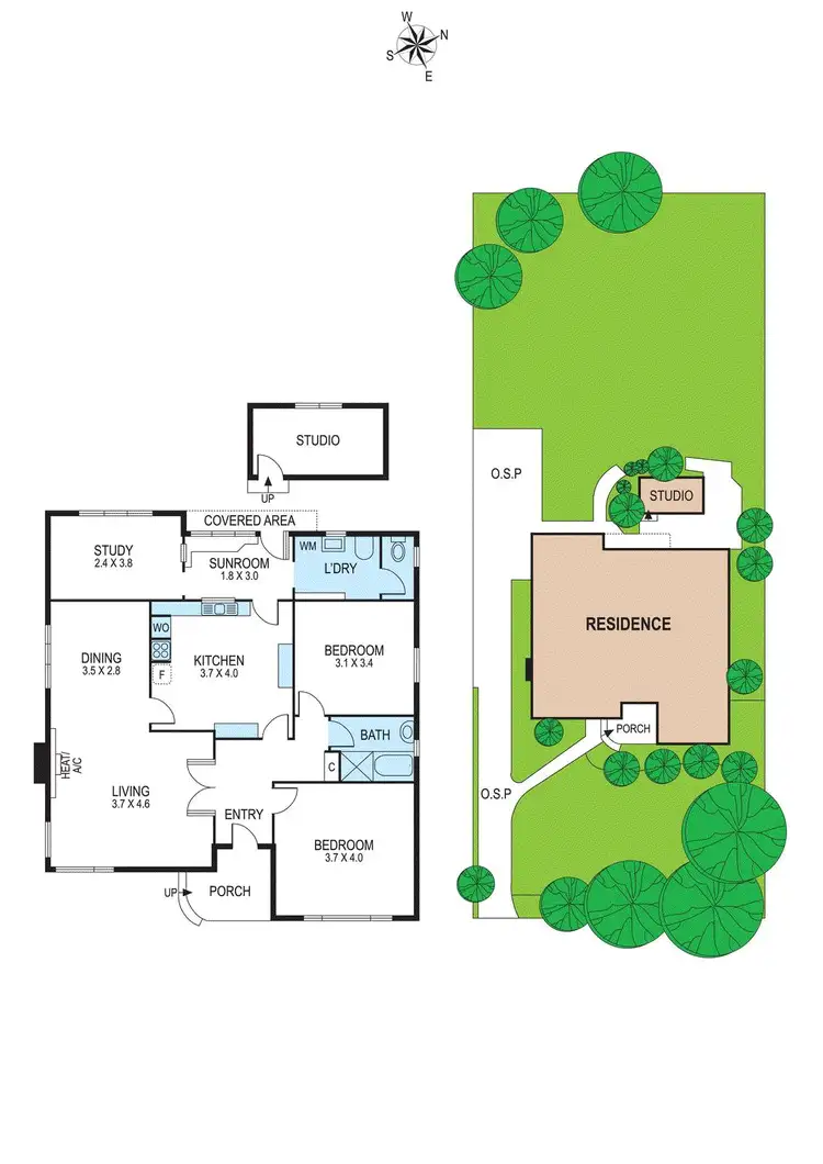 Floorplan of Homely house listing, 13 North Avenue, Bentleigh VIC 3204