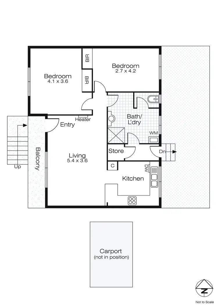 Floorplan of Homely unit listing, 2/15 Aquila Court, Ballarat North VIC 3350