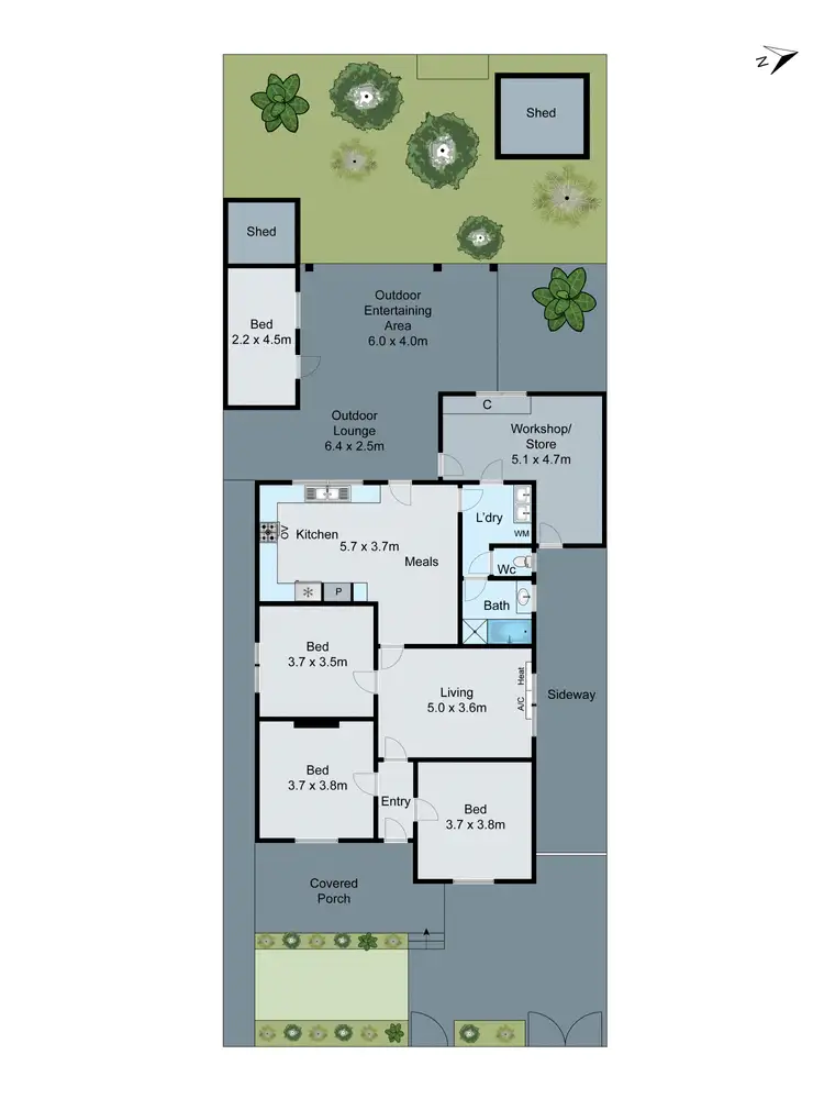 Floorplan of Homely house listing, 21 Downing Street, Oakleigh VIC 3166
