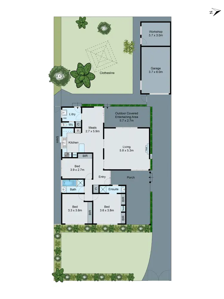 Floorplan of Homely house listing, 19 Emerald Street, Oakleigh South VIC 3167