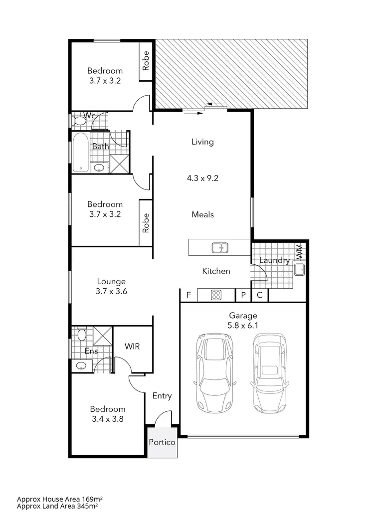 Floorplan of Homely house listing, 13 Creek View Close, Mount Clear VIC 3350