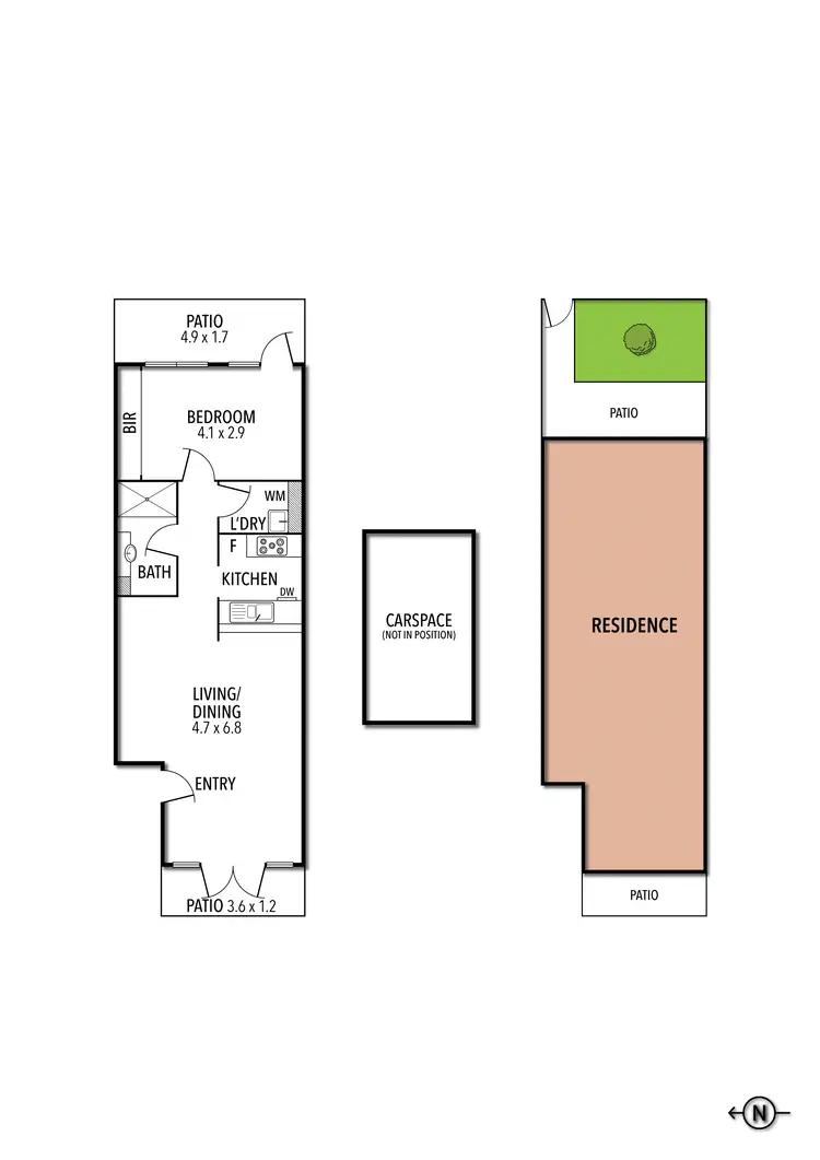 Floorplan of Homely unit listing, 2/58 Leicester Street, Carlton VIC 3053