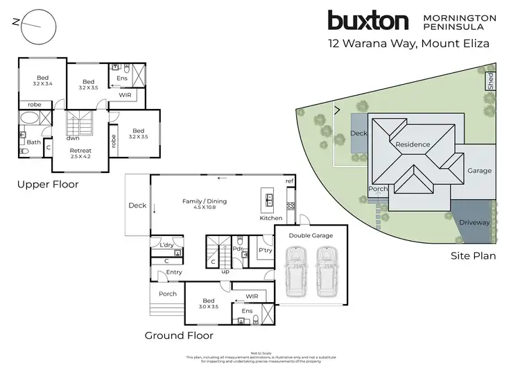 Floorplan of Homely townhouse listing, 12 Warana Way, Mount Eliza VIC 3930