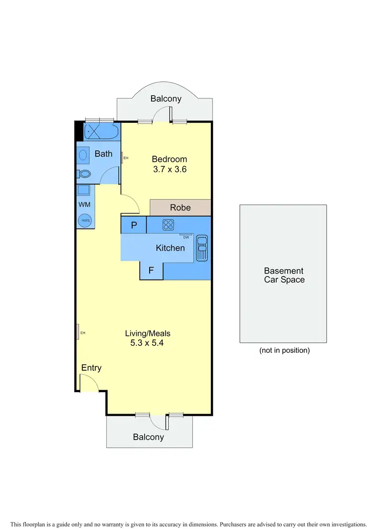 Floorplan of Homely apartment listing, 85/151-153 Fitzroy Street, St Kilda VIC 3182