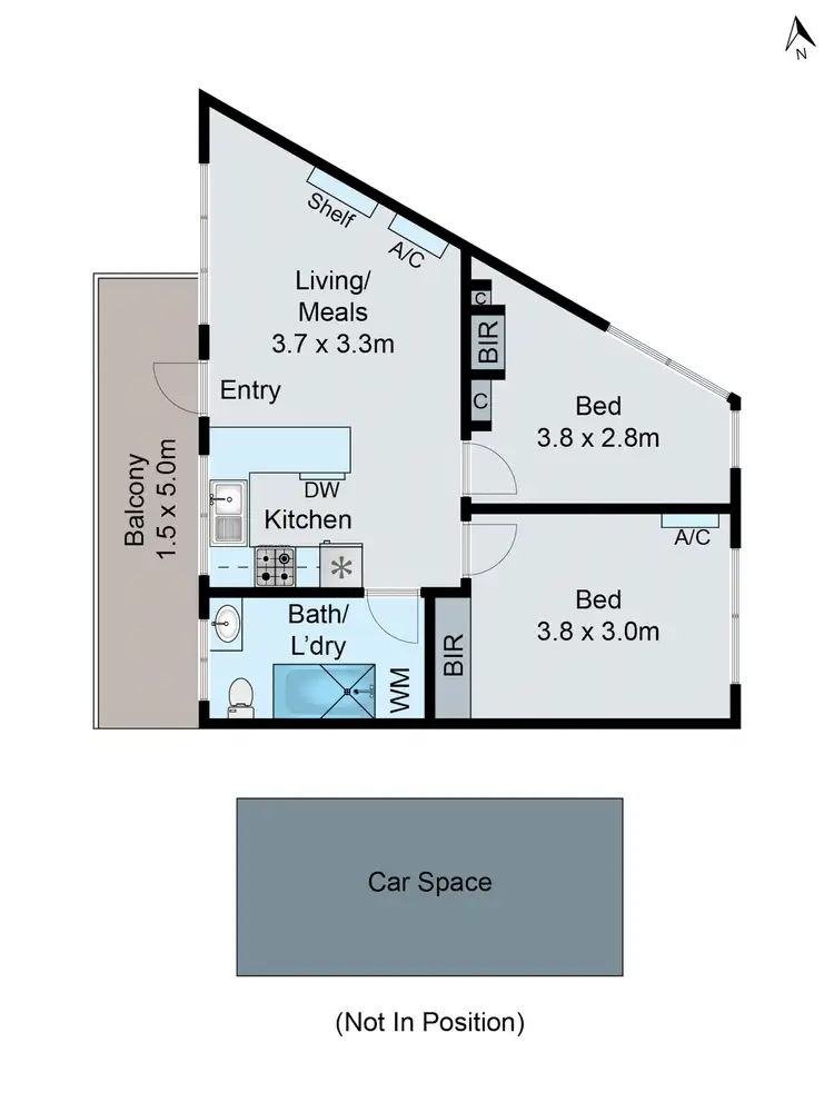 Floorplan of Homely apartment listing, 1/1761 Dandenong Road, Oakleigh East VIC 3166