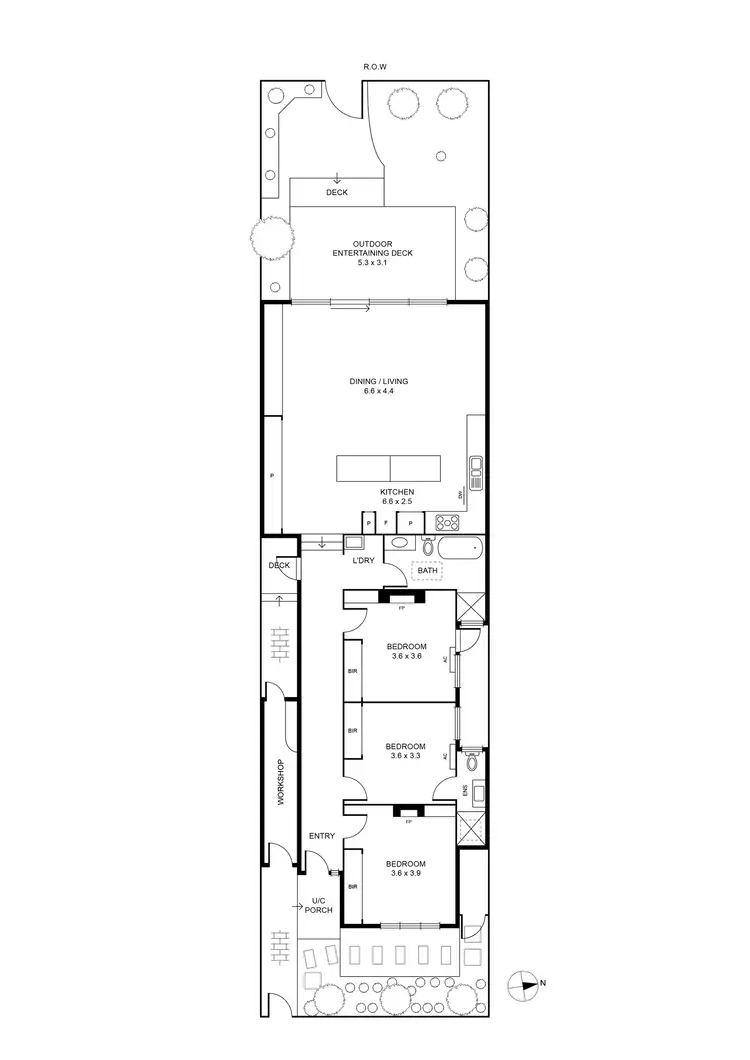 Floorplan of Homely house listing, 29 Kelvin Grove, Thornbury VIC 3071