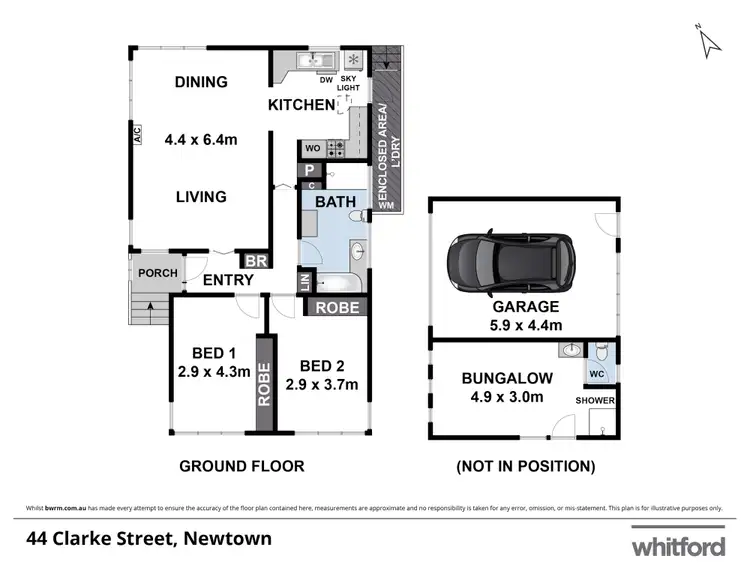 Floorplan of Homely house listing, 44 Clarke Street, Newtown VIC 3220