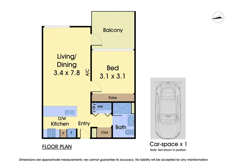 Floorplan of Homely apartment listing, 105/160 Williamsons Road, Doncaster VIC 3108