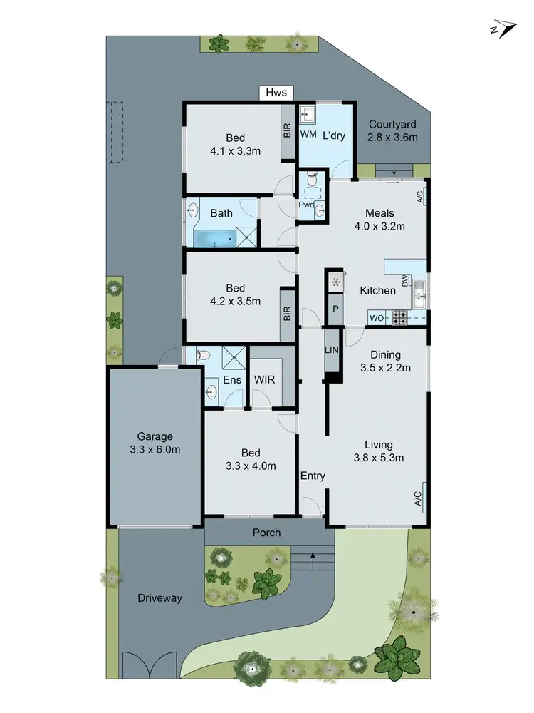 Floorplan of Homely house listing, 1/33 Mimosa Road, Carnegie VIC 3163