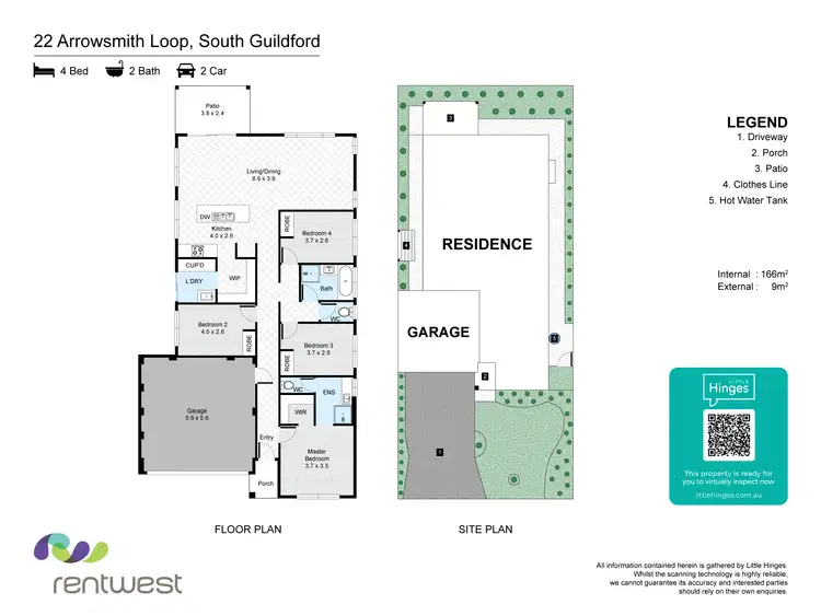 Floorplan of Homely house listing, 22 Arrowsmith Loop, South Guildford WA 6055