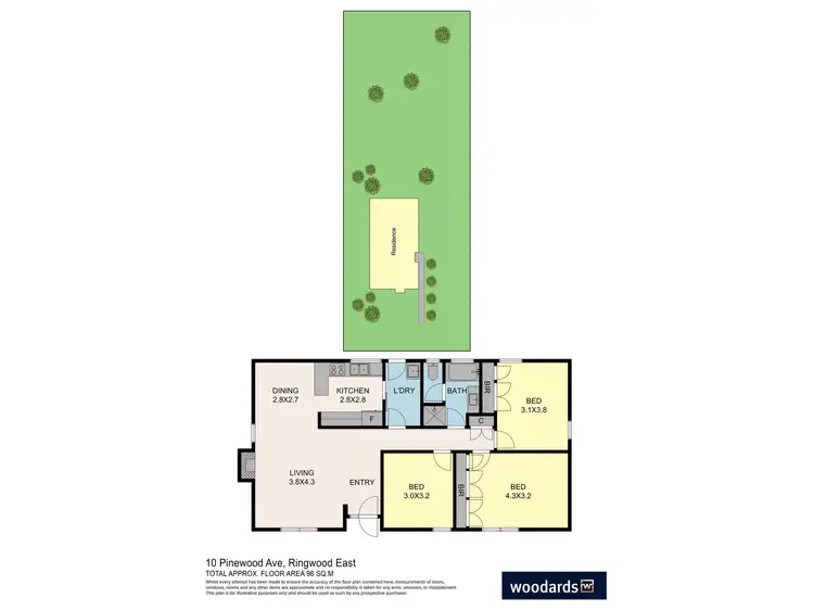 Floorplan of Homely house listing, 10 Pinewood Avenue, Ringwood East VIC 3135