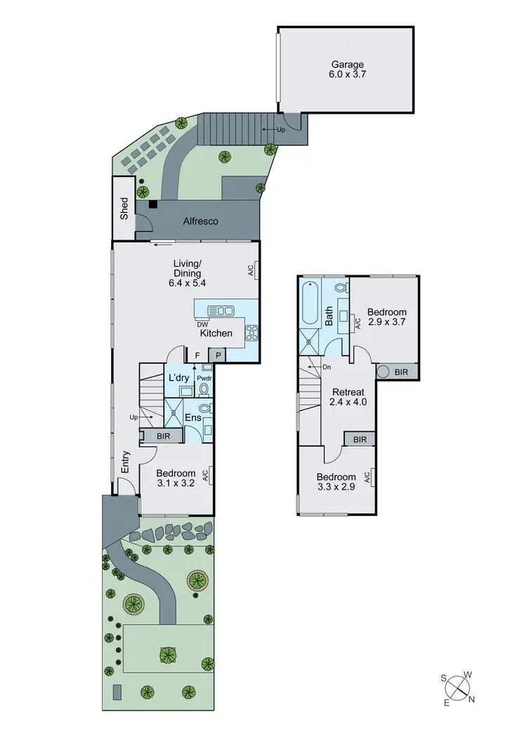 Floorplan of Homely townhouse listing, 2/21 Stapley Crescent, Chadstone VIC 3148