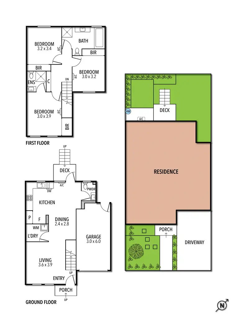 Floorplan of Homely townhouse listing, 4 Doncaster Street, Ascot Vale VIC 3032