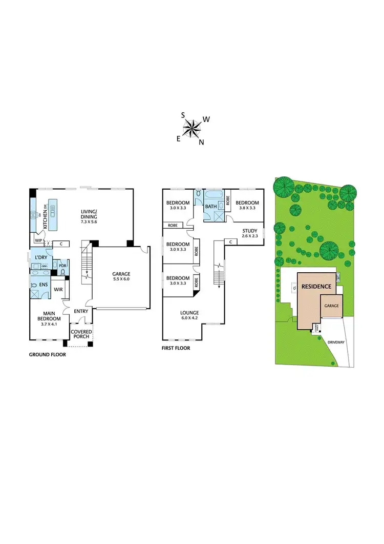 Floorplan of Homely house listing, 6 Discovery Drive, Diamond Creek VIC 3089