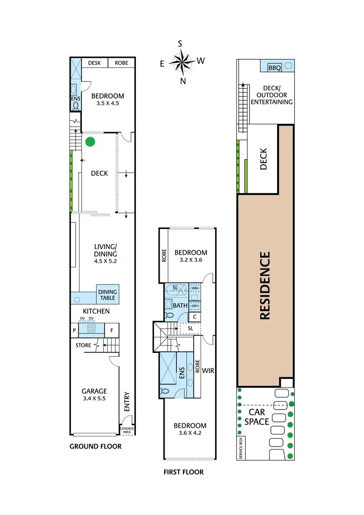 Floorplan of Homely townhouse listing, 17A Valiant Street, Abbotsford VIC 3067