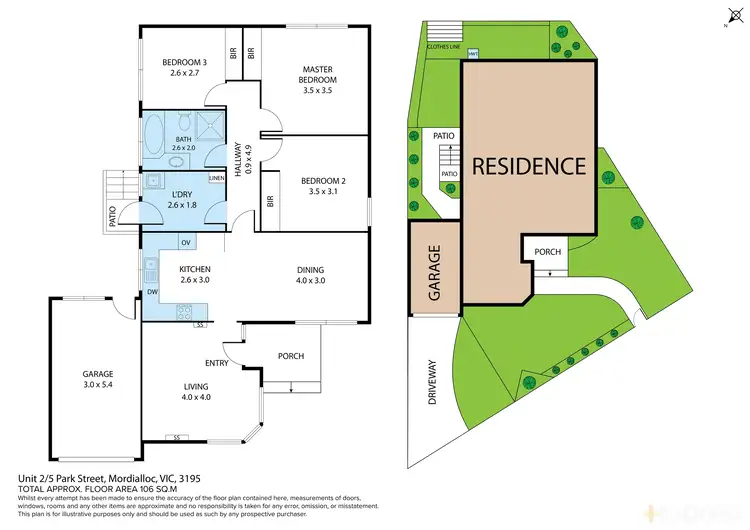 Floorplan of Homely unit listing, 2/5 Park Street, Mordialloc VIC 3195
