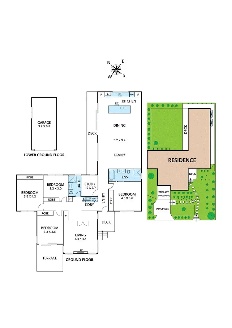 Floorplan of Homely house listing, 6 Golf Avenue, Rosanna VIC 3084