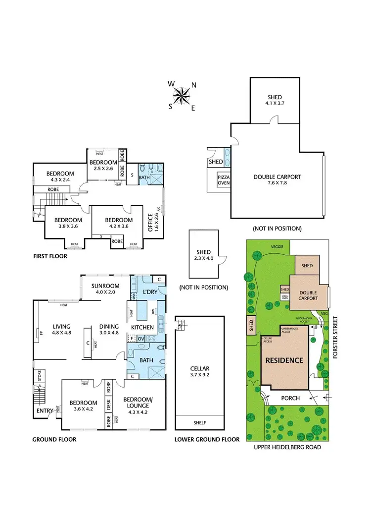 Floorplan of Homely house listing, 417 Upper Heidelberg Road, Ivanhoe VIC 3079