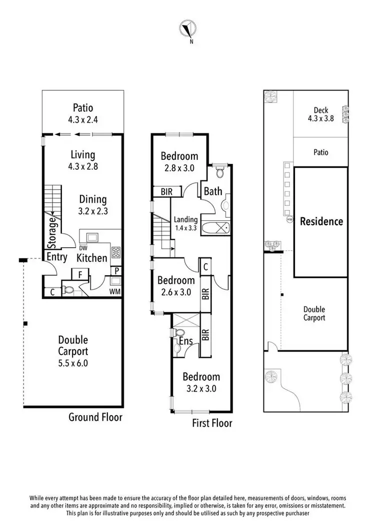 Floorplan of Homely townhouse listing, 13 Ironbark Crescent, Ivanhoe VIC 3079