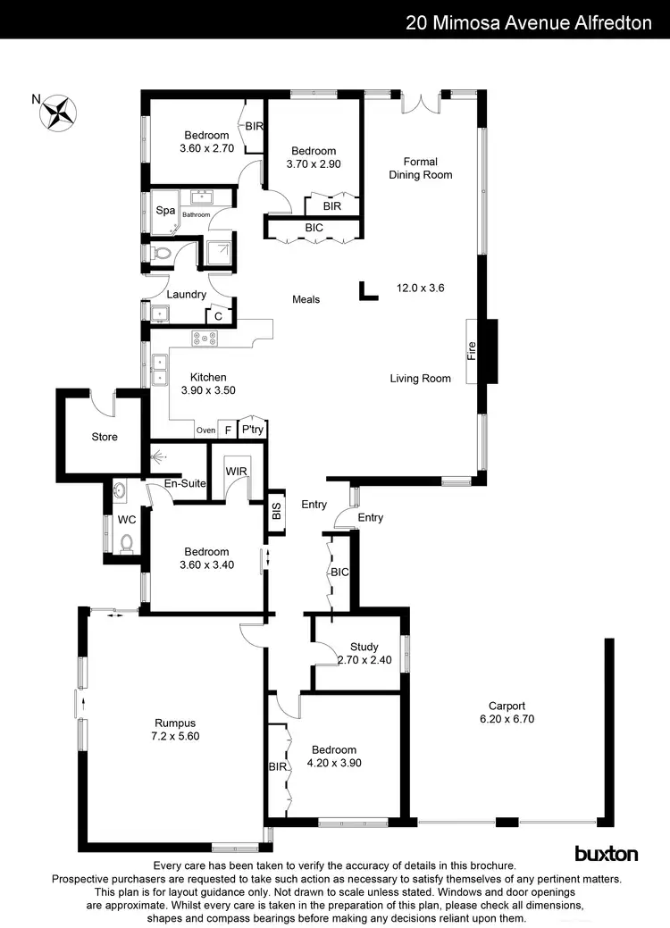 Floorplan of Homely house listing, 20 Mimosa Avenue, Alfredton VIC 3350