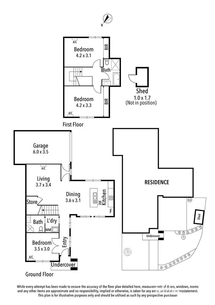 Floorplan of Homely townhouse listing, 2/150 Liberty Parade, Bellfield VIC 3081