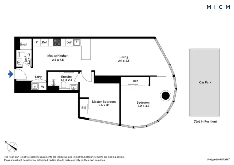 Floorplan of Homely apartment listing, 5312/70 Southbank Boulevard, Southbank VIC 3006