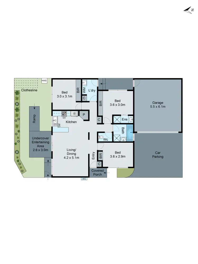 Floorplan of Homely house listing, 2/34 Heath Avenue, Oakleigh VIC 3166