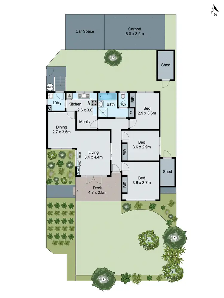 Floorplan of Homely unit listing, 1/25 Ian Grove, Mount Waverley VIC 3149