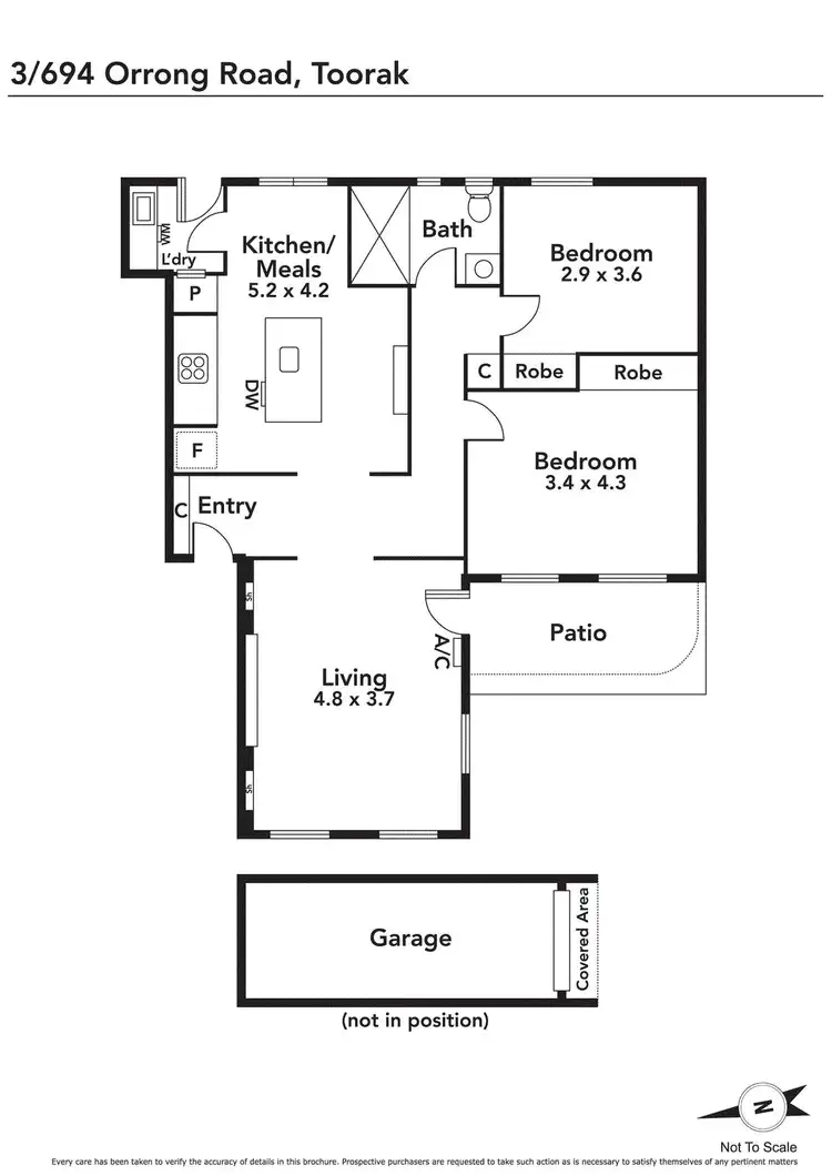 Floorplan of Homely apartment listing, 3/694 Orrong Road, Toorak VIC 3142