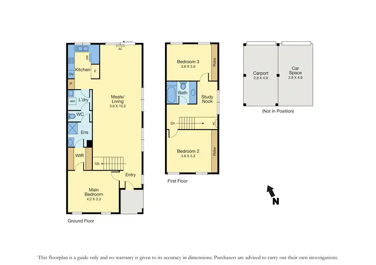 Floorplan of Homely townhouse listing, 14 Scarborough Square, Mont Albert North VIC 3129