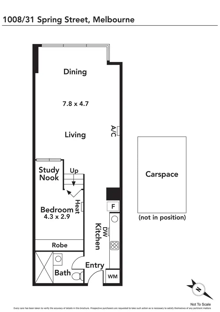 Floorplan of Homely apartment listing, 1008/31 Spring Street, Melbourne VIC 3000