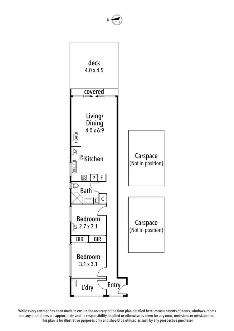 Floorplan of Homely apartment listing, 15/14 Yarraford Avenue, Alphington VIC 3078