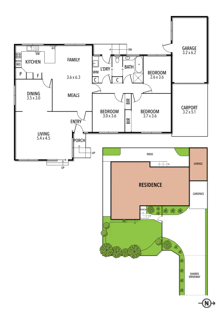 Floorplan of Homely villa listing, 2/157 Bradshaw Street, Essendon VIC 3040