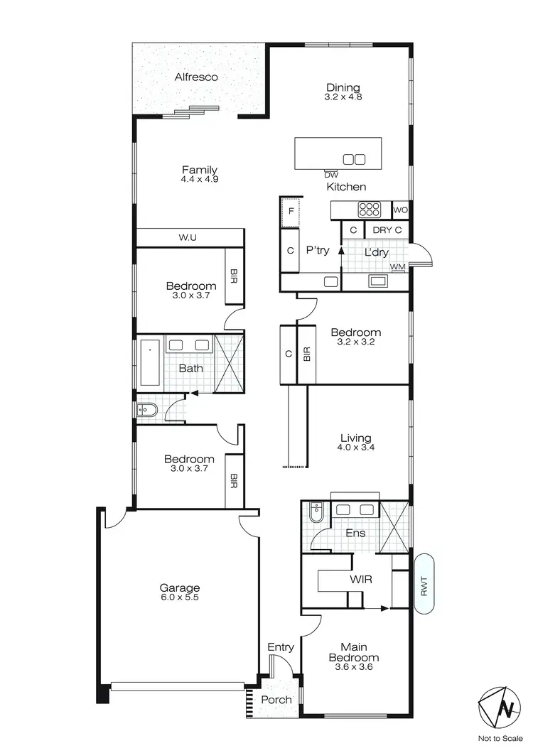 Floorplan of Homely house listing, 23 Goddard Street, Lucas VIC 3350