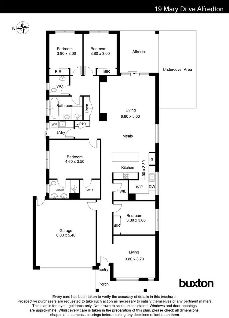 Floorplan of Homely house listing, 19 Mary Drive, Alfredton VIC 3350
