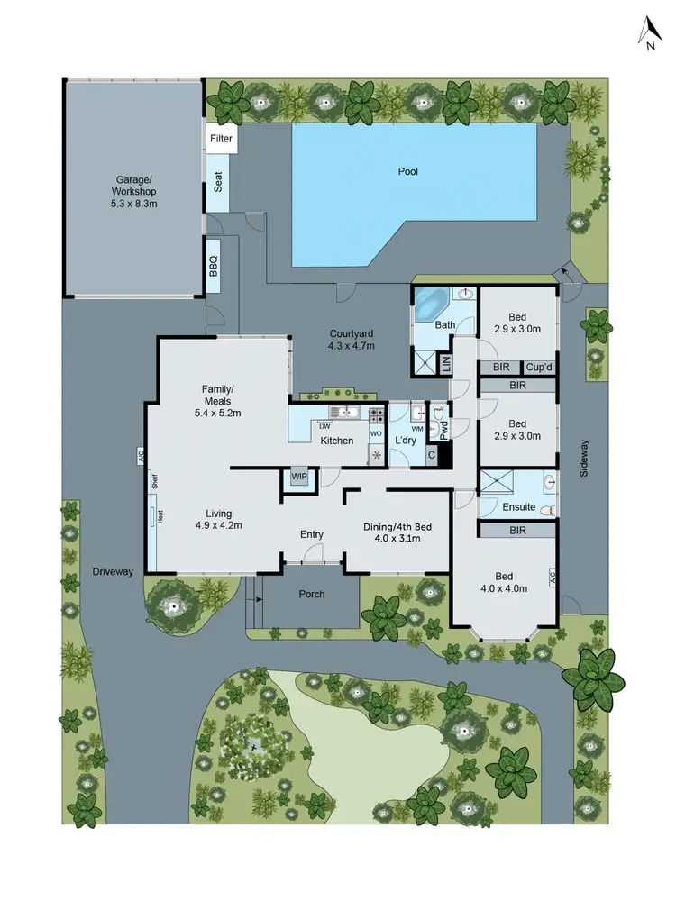 Floorplan of Homely house listing, 23 Walker Road, Mount Waverley VIC 3149