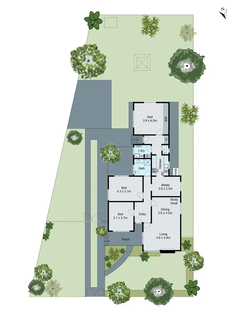 Floorplan of Homely house listing, 40 Alamein Avenue, Ashburton VIC 3147