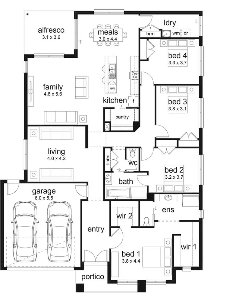 Floorplan of Homely house listing, 1028 Dalk Drive, Gisborne VIC 3437