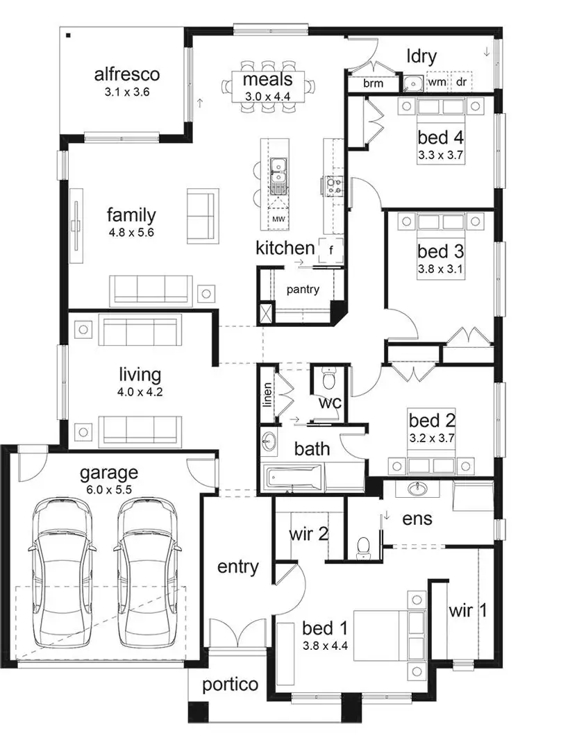 Floorplan of Homely house listing, 1028 Dalk Drive, Gisborne VIC 3437
