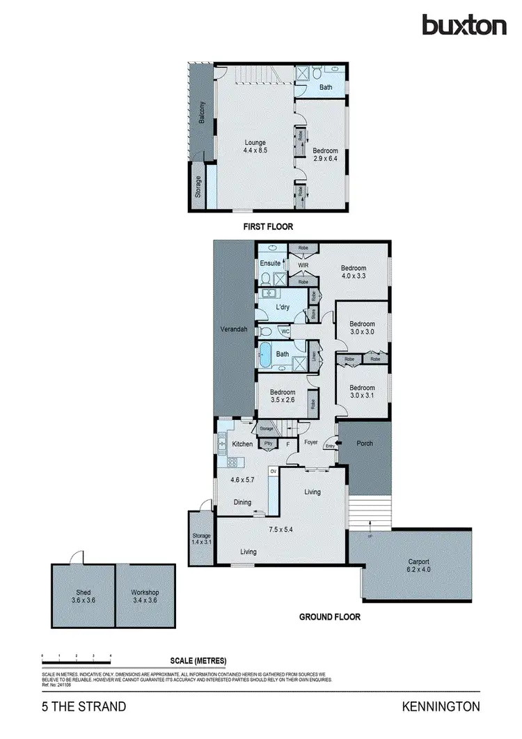 Floorplan of Homely house listing, 5 The Strand, Kennington VIC 3550