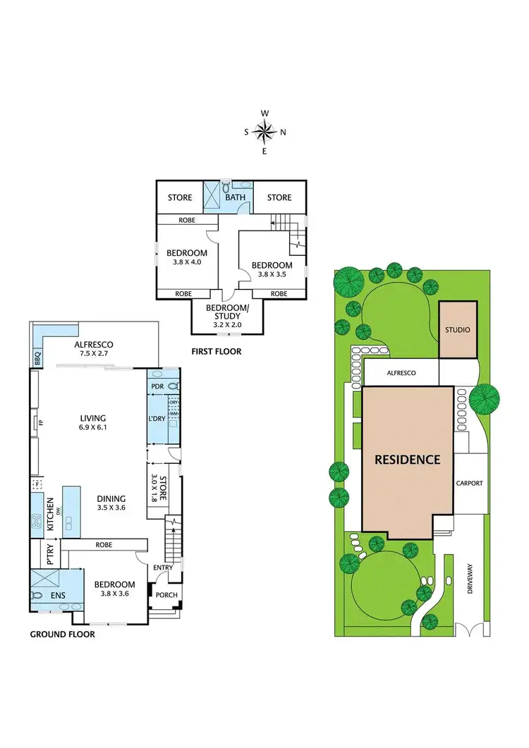 Floorplan of Homely house listing, 1 Corona Street, Ivanhoe VIC 3079
