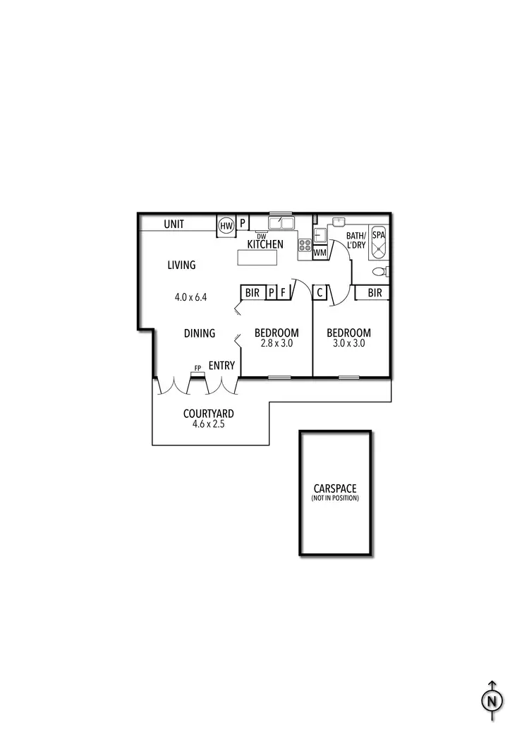Floorplan of Homely apartment listing, 45/121 Rathdowne Street, Carlton VIC 3053