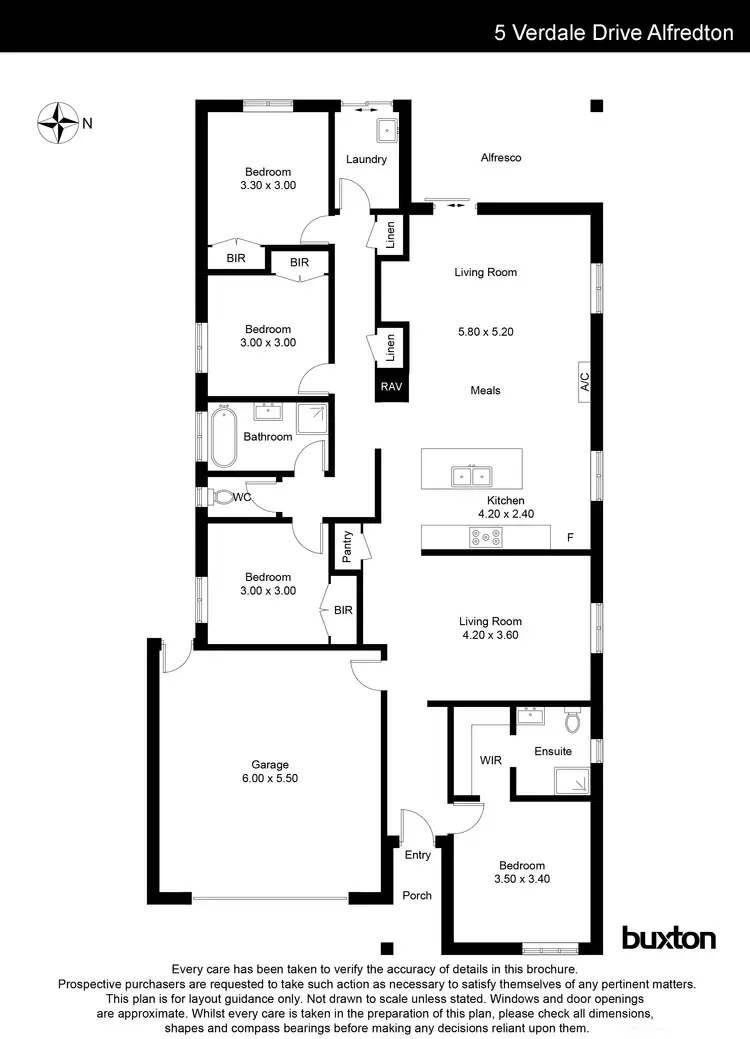 Floorplan of Homely house listing, 5 Verdale Drive, Alfredton VIC 3350