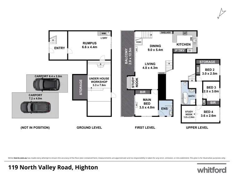 Floorplan of Homely house listing, 119 North Valley Road, Highton VIC 3216