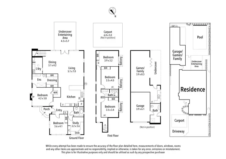 Floorplan of Homely house listing, 43 Silk Street, Rosanna VIC 3084